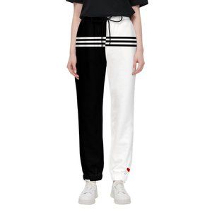 Black & White Unisex Casual Fit Jogging Pants